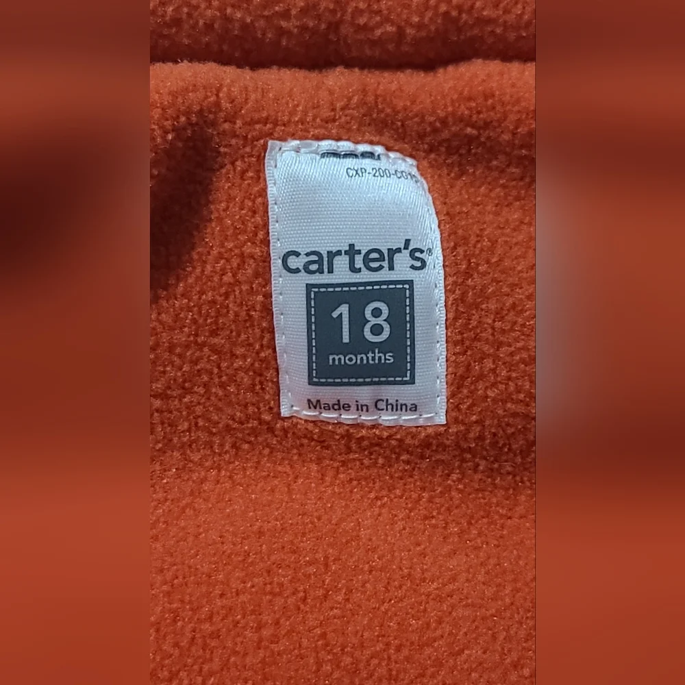 Carter's toddler Boys fleece line puffer vest size 18‎ months